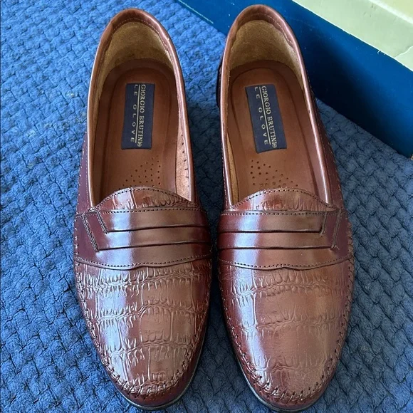 Giorgio Brutini Men's brown loafers - Picture 8 of 8